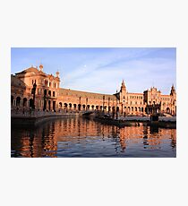 Plaza de Espana pond Photographic Print