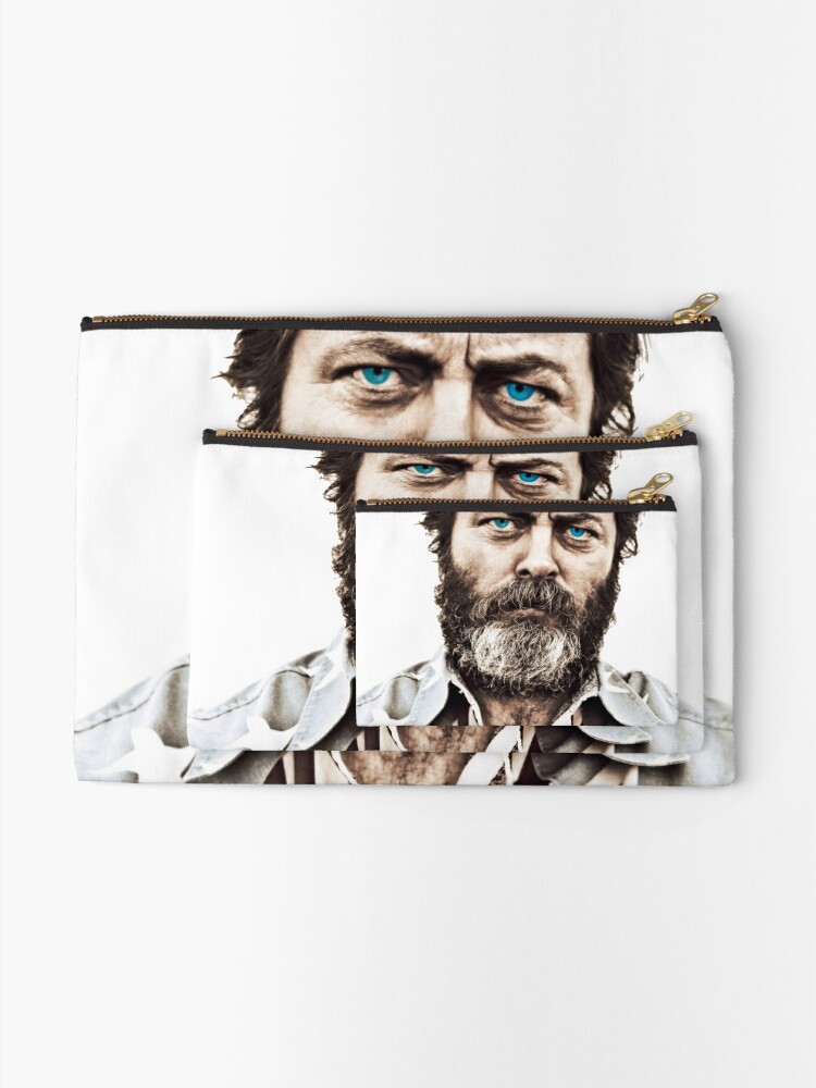 Nick Offerman Zipper Pouch By Ashfox Redbubble