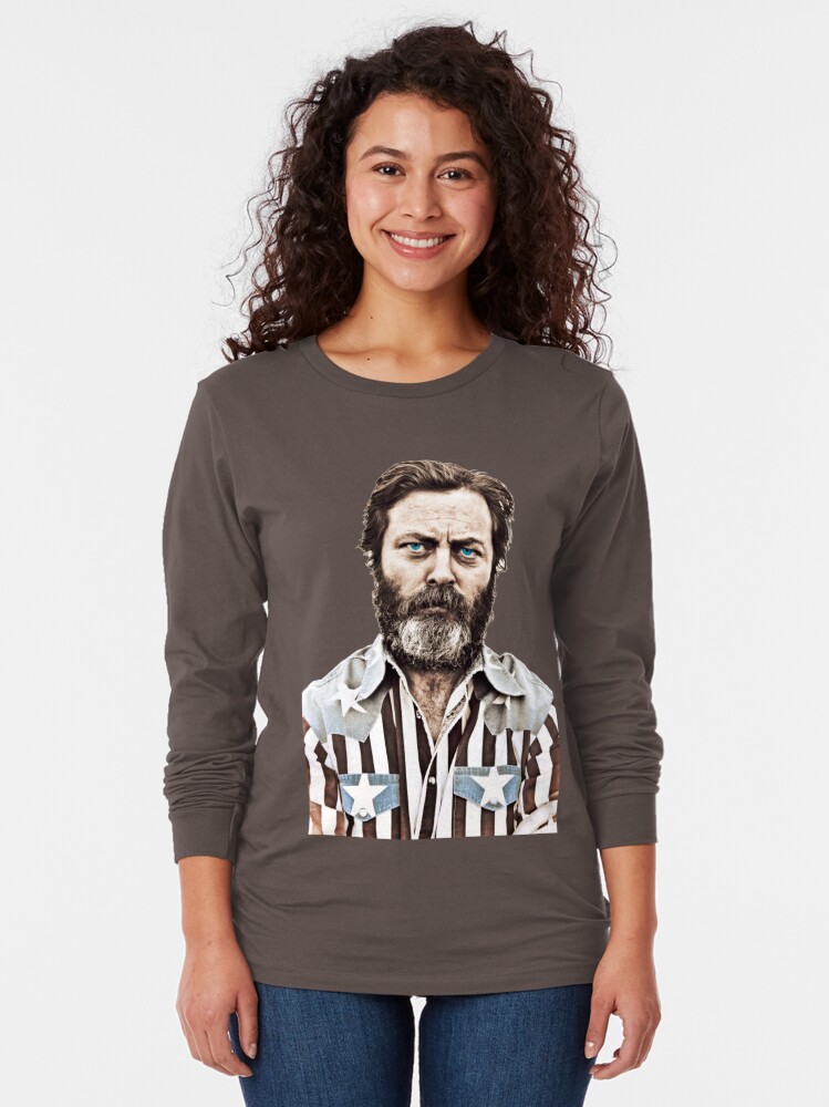 nick offerman flag shirt