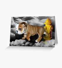 ☀ ツ UP IN THE CLOUDS WHAT DO I SEE A FIRE HYDRANT JUST WAITING FOR ME (SENDING EMAIL)CARD/PICTURE☀ ツ Greeting Card