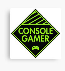 Console Gamer (Green) Canvas Print