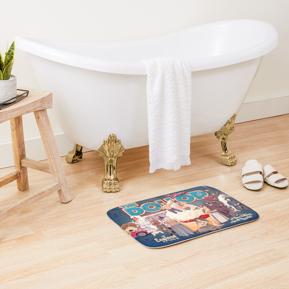 DOLLOP: England & the UK (poster) Bath Mat
