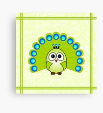 Little Cute Peacock Canvas Print