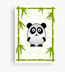 Little Cute Panda Canvas Print