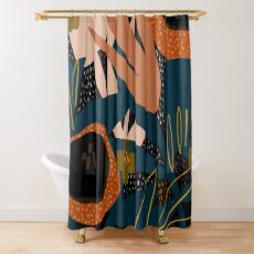 Evening meadow Shower Curtain