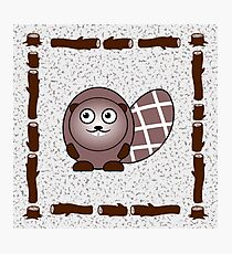 Little Cute Beaver Photographic Print