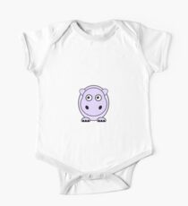 Little Cute Hippopotamus One Piece - Short Sleeve