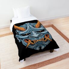 oni mask Comforter