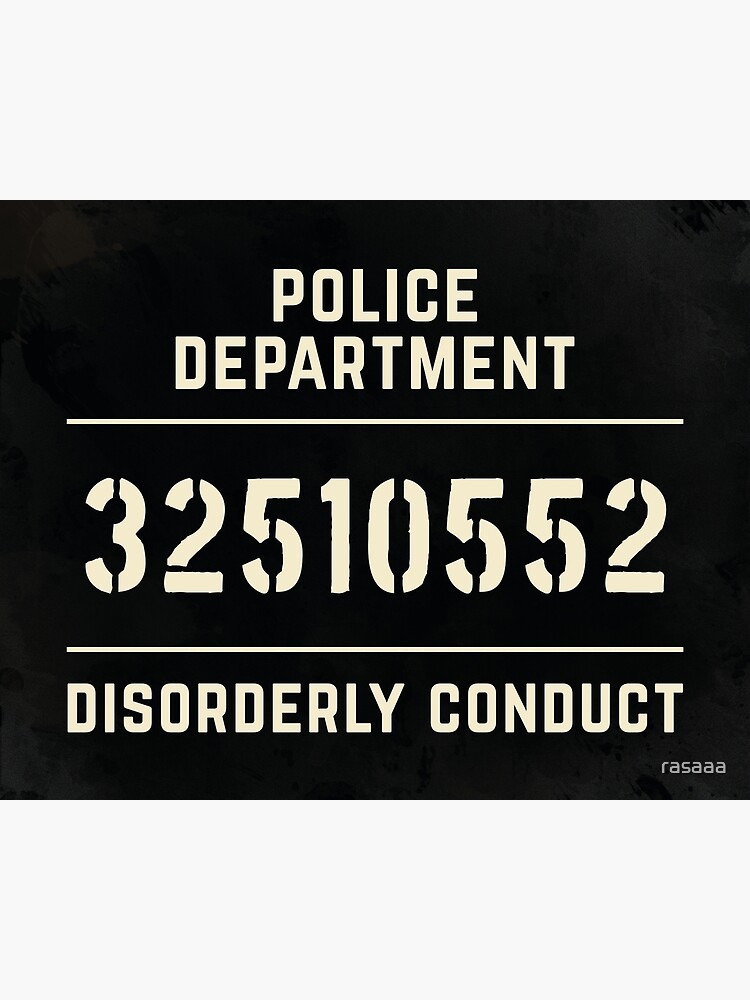 "Mugshot sign" Canvas Print by rasaaa Redbubble