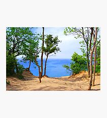 Pyramid Point Sand Dunes Michigan Photographic Print