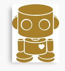 O'BOT: Love is Golden Canvas Print