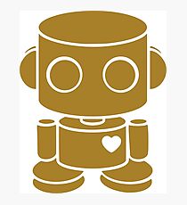 O'BOT: Love is Golden Photographic Print