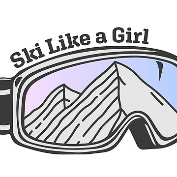 Ski Goggles Sticker for Sale by 3blondegirls