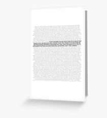 Litany against fear Greeting Card