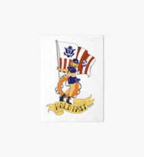 Hold Fast Coast Guard Pin-Up Art Board Print
