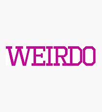 Team Weirdo Photographic Print