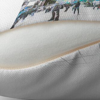 Alternate view of Times Square Sparkle (colour sketch) Floor Pillow