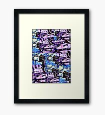 Blue Combo Framed Print