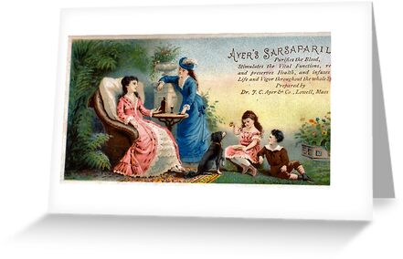 "Ayers Sarsaparilla Vintage Advertising Remedy" Greeting ...