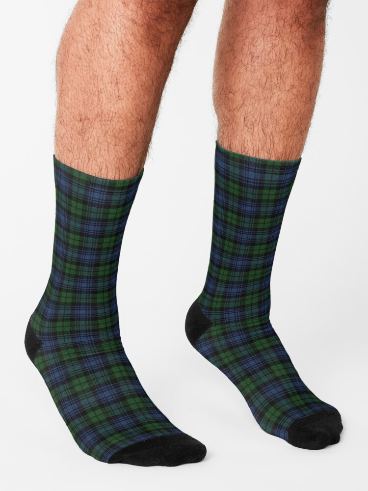 Alternate view of Black Watch Ancient Original Scottish Tartan Socks