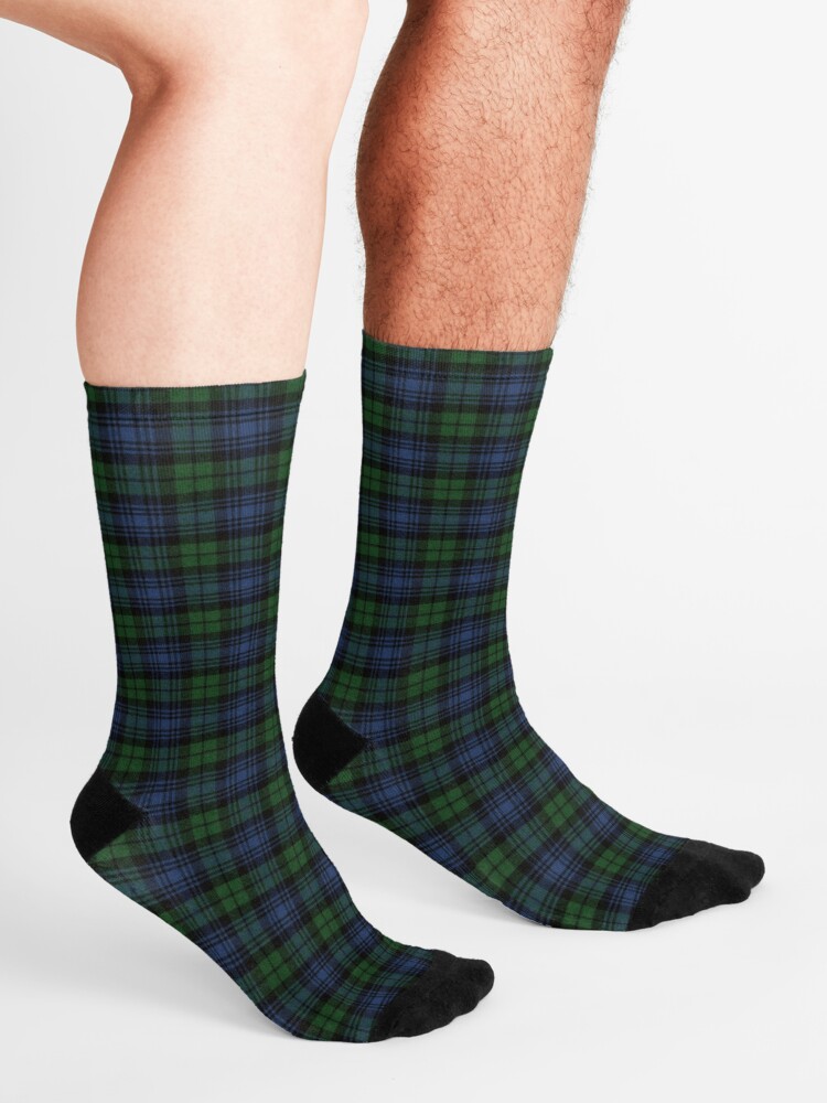 Alternate view of Black Watch Ancient Original Scottish Tartan Socks