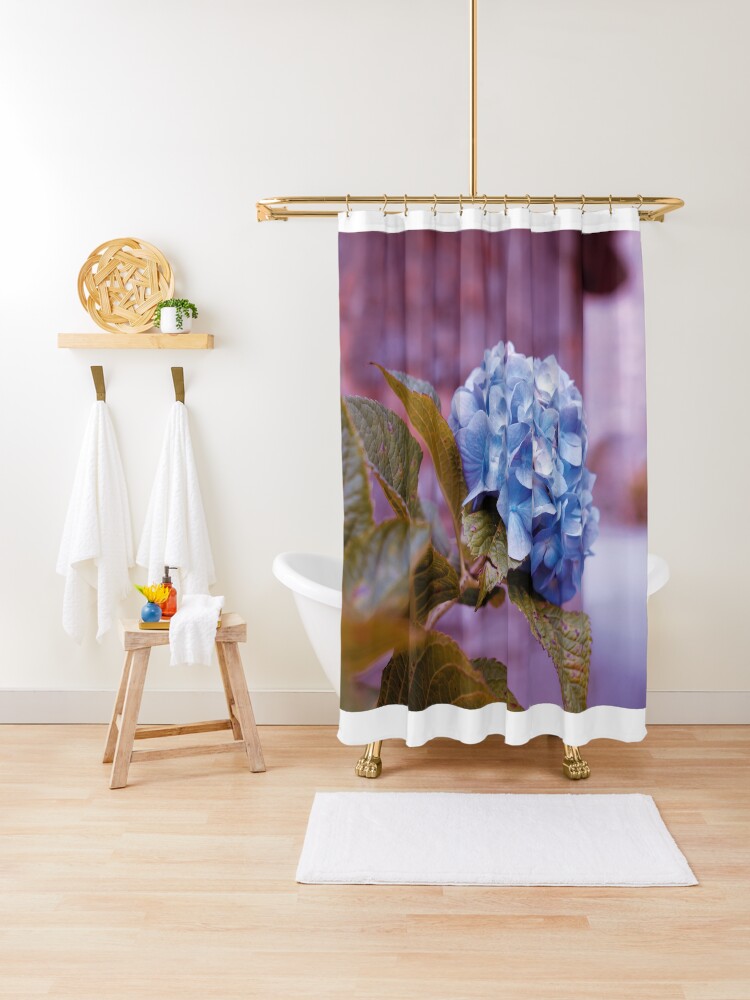 Blue Hydrangea Flower Shower Curtain By Eneloy Redbubble