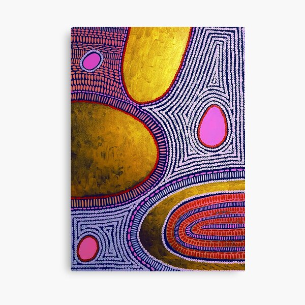 #565 - NATHALIE LE RICHE - ART and GIFTS - ABSTRACT DOTS and DASHES - Nourish The Mind Canvas Print