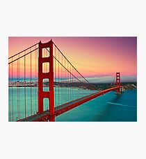 Golden Gate Bridge - Sunset Photographic Print