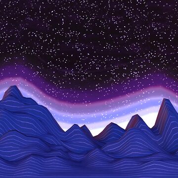 Artwork thumbnail, 3D Mountains in Space by savesarah