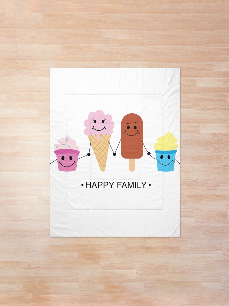 Alternate view of Happy family Comforter