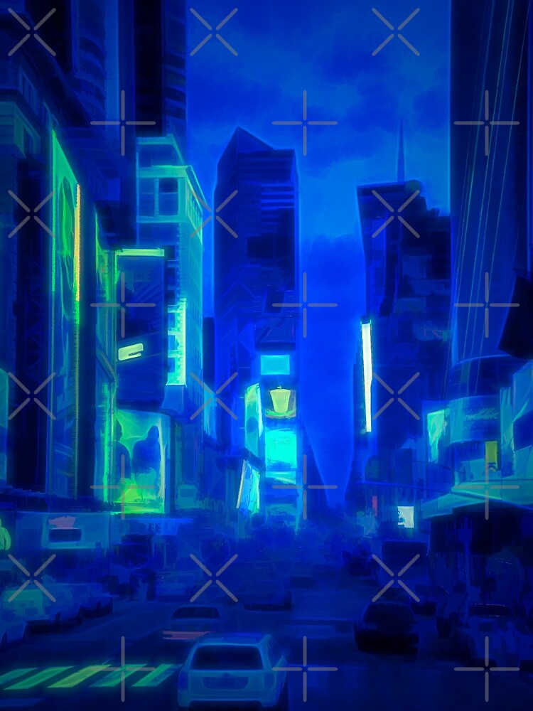 Times Square Broadway (colour paint & glow) by RayW