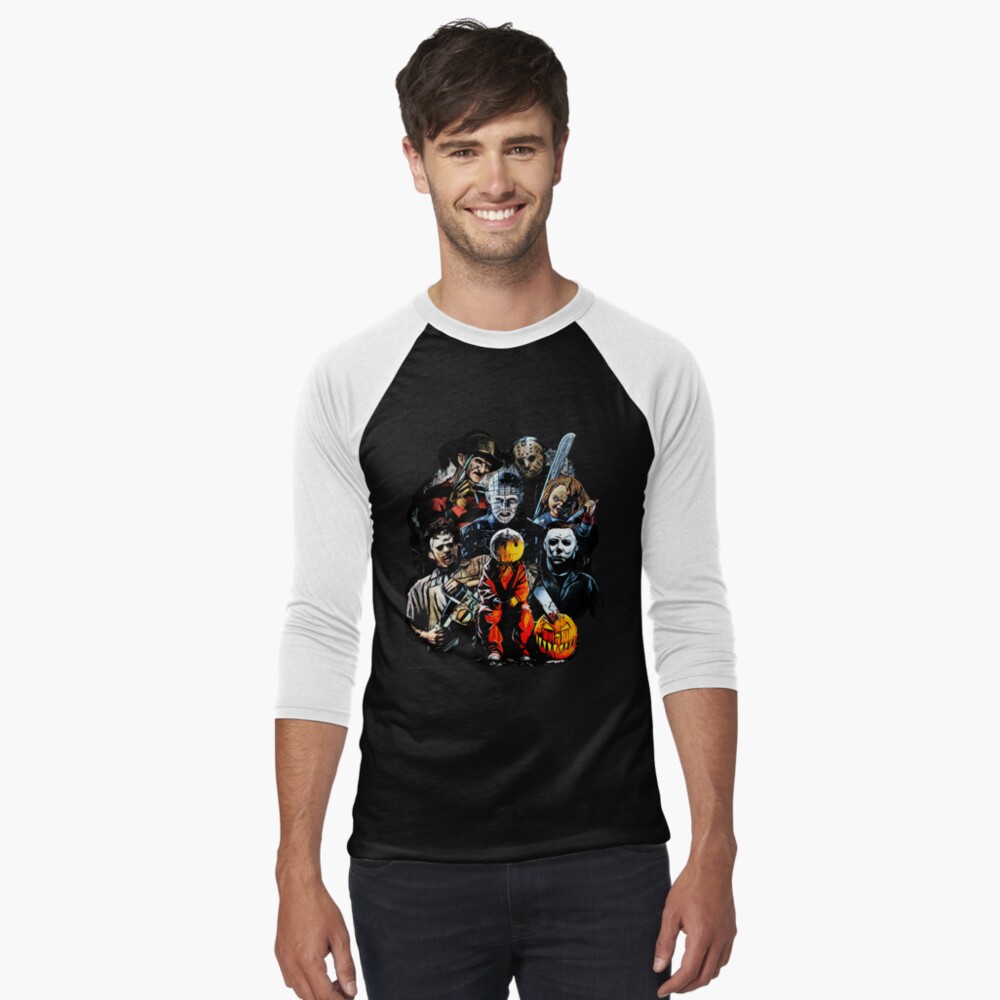 Horror Baseball ¾ Sleeve T-Shirt