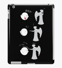 boo vs Weeping angel ! don't blink! iPad Case/Skin