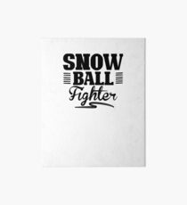 Snowball battle Art Board Print