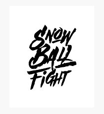 Snowball fight Photographic Print