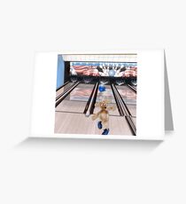 Charlie is Bowling Greeting Card