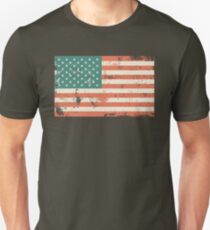 Grungy US flag Unisex T-Shirt