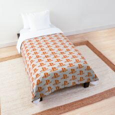 Playstation Logo Orange Comforter