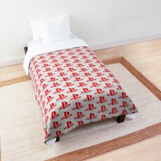 Playstation Logo Red Comforter