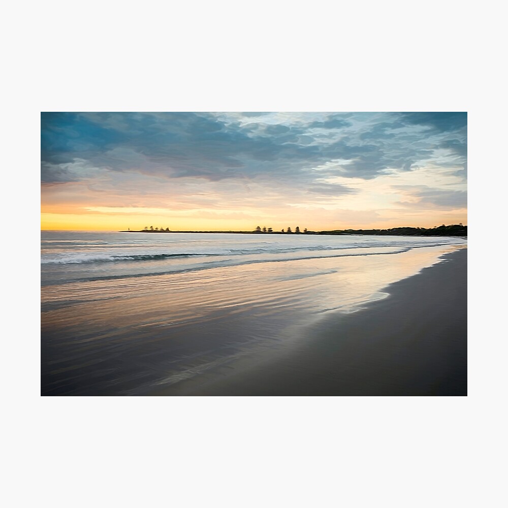 Sunrise at Port Fairy (crisp colour paint) Photographic Print