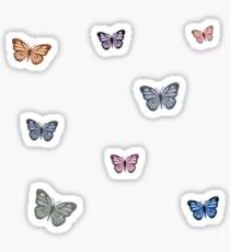 Small Glitter Butterfly Assorted Colors Sticker