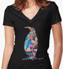 Penguin Women's Fitted V-Neck T-Shirt