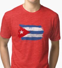Cuba Flag Tri-blend T-Shirt