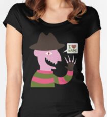 Ich liebe Nickerchen Tailliertes Rundhals-Shirt