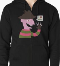 Ich liebe Nickerchen Hoodie mit Reißverschluss