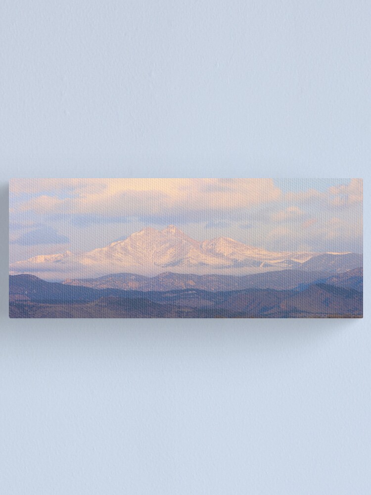 Alternate view of Meeker and Longs Peak Twin Peaks Panorama Color Image Canvas Print