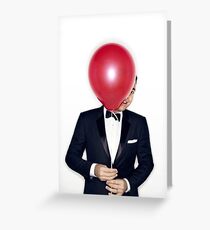 Jimmy Fallon with Red Balloon Greeting Card