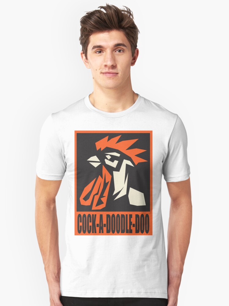 Alternate view of revolutionary rooster Slim Fit T-Shirt