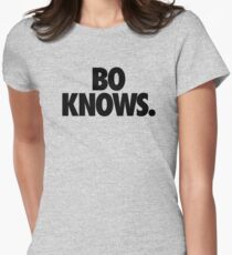 BO KNOWS. Women's Fitted T-Shirt