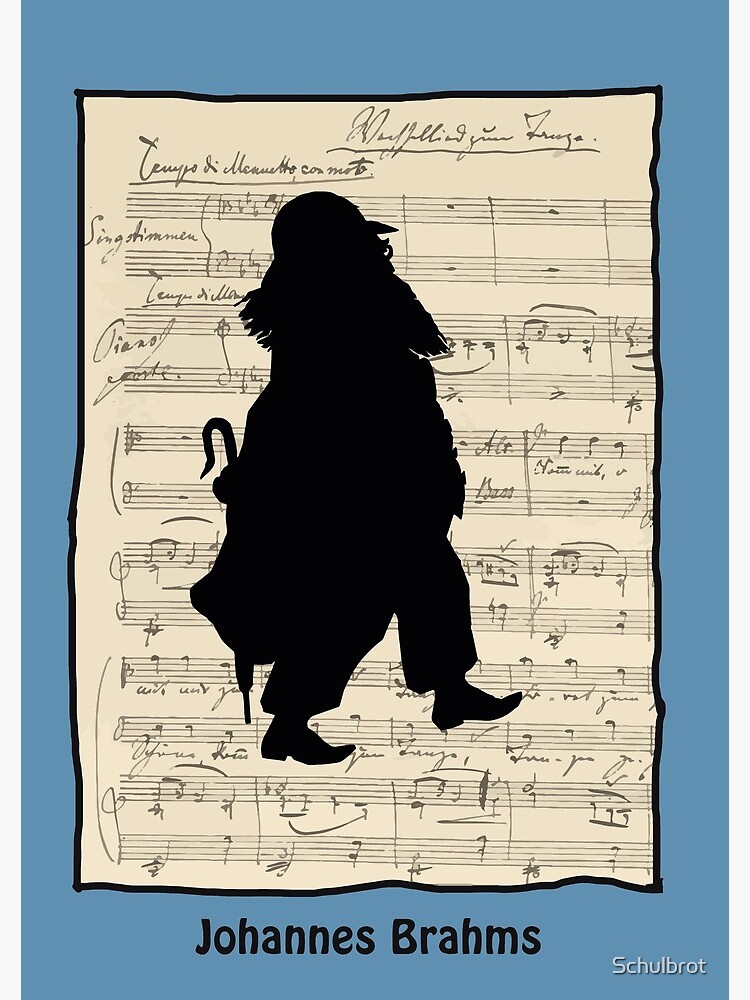 Johannes Brahms, silhouette by Schulbrot